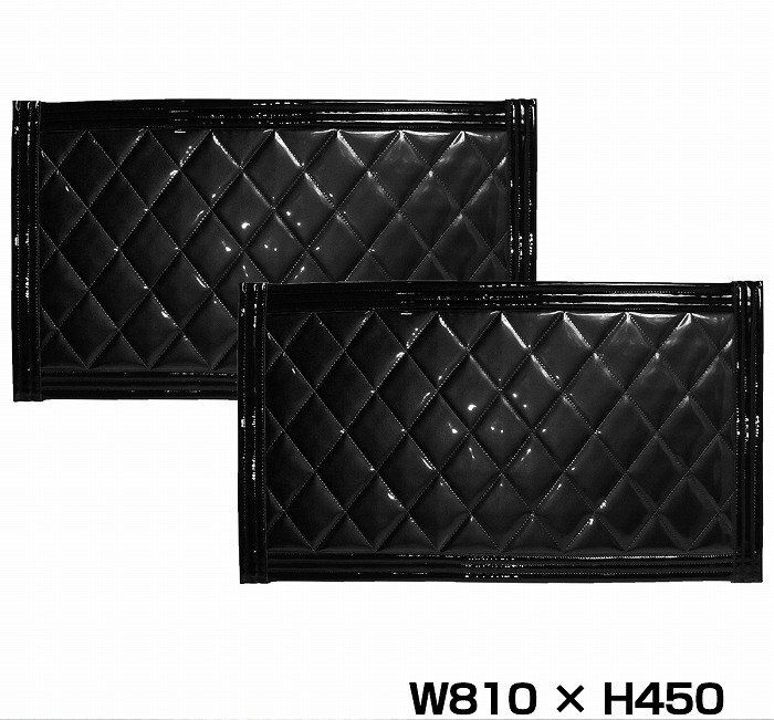 『2枚セット』 トラック 泥除け マット マッドフラップ 810mm×450mm 81cm×45cm ブラック×ブラック 黒縁 黒フチ 泥よけ マッドガード拍卖