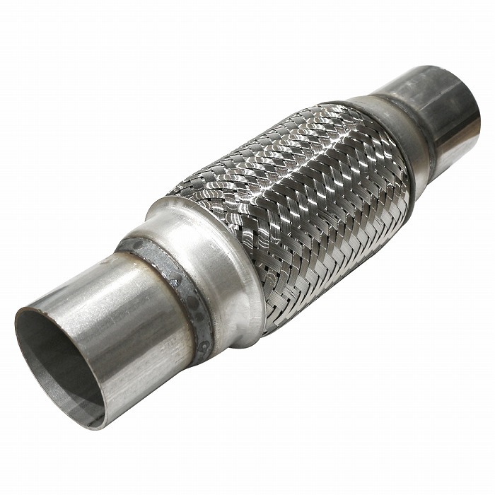 汎用 51×250mm フレキシブル ステンレス メッシュ パイプ マフラー 補修 排気 漏れ ジャバラ 蛇腹 自作 修理 ワンオフ 51φ拍卖