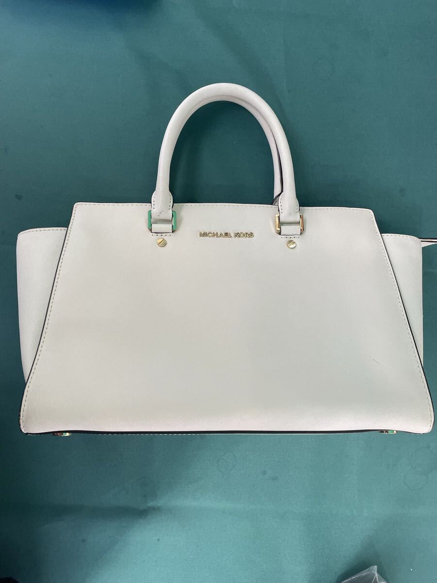 MICHAEL KORS マイケルコース 白 ハンドバッグ トートバッグ レディース拍卖
