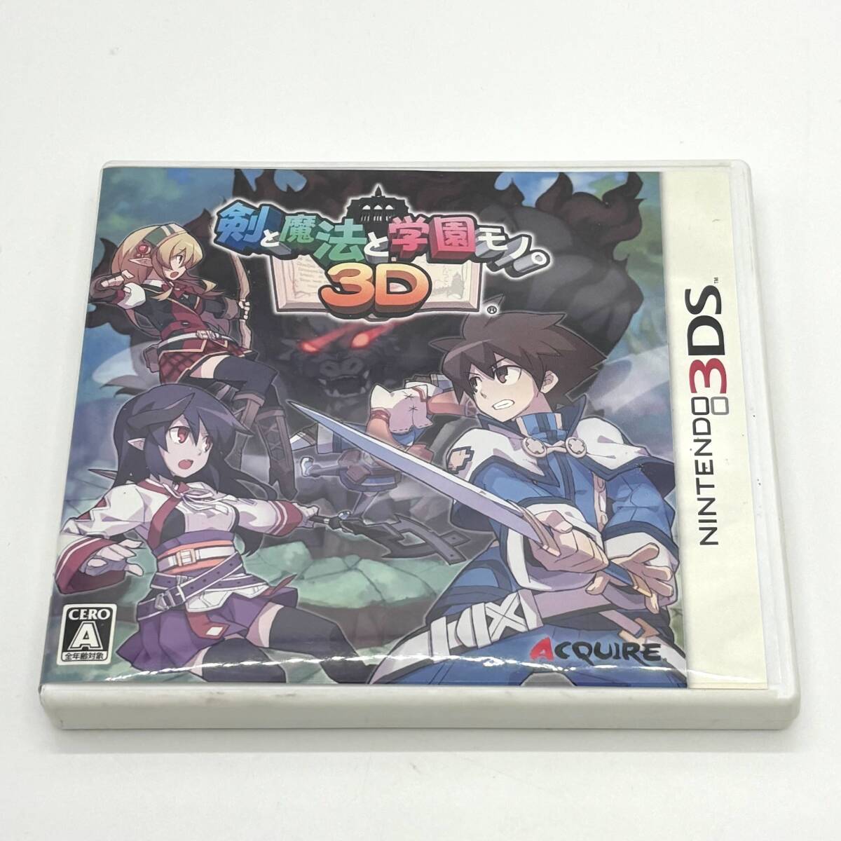 Nintendo 3DS 剣と魔法と学園モノ。ACQUIRE ゲームソフト ニンテンドー 任天堂 読み込み確認済み 中古品 ケース付き 【5720】拍卖
