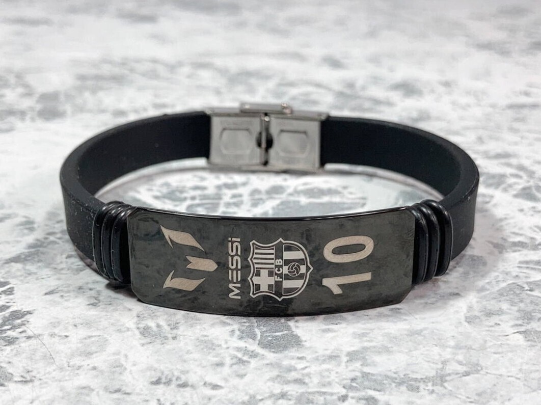 ◆同梱発送可◆「リオネル・メッシ/サッカー ラバー ブレスレット」fire_sale 【タグ:スポーツ、アクセサリー】拍卖