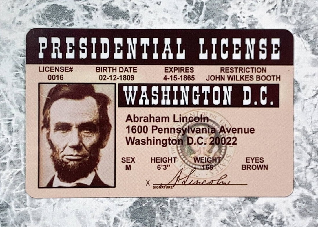 ◆同梱発送可◆「大統領 認定証 エイブラハム・リンカーン カード」fire_sale 【タグ:映画】拍卖