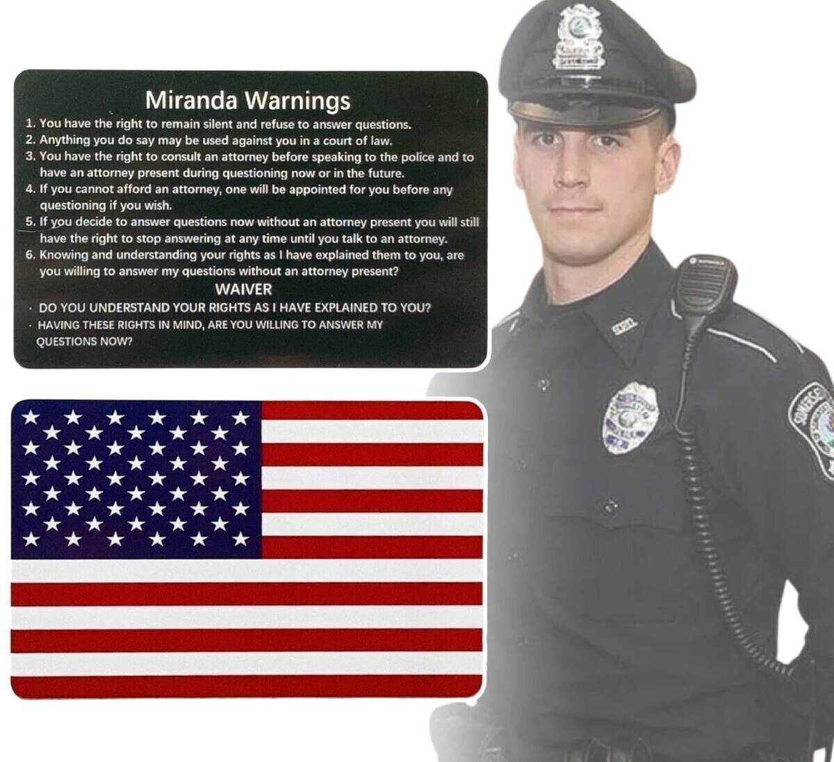 ◆同梱発送可◆「ミランダ警告 告示事項/アメリカ合衆国 警察官 カード」fire_sale 【タグ:映画】拍卖