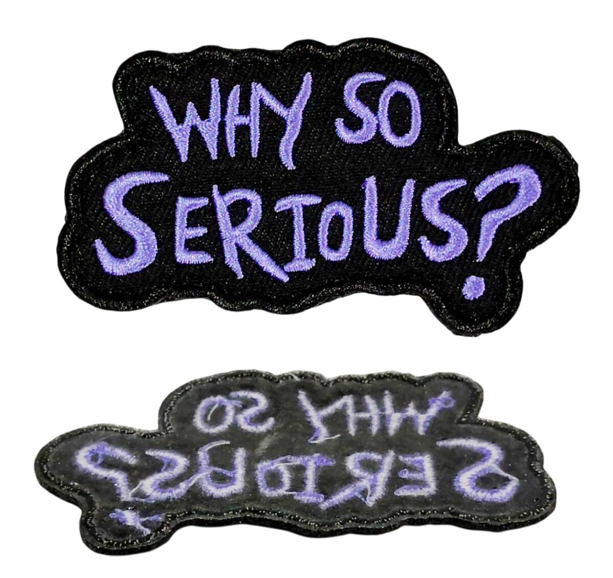 ◆同梱発送可◆「ジョーカー/WHY SO SERIOUS? ダークナイト/バットマン アイロン式 ワッペン タイプA」fire_sale 【タグ:映画】拍卖