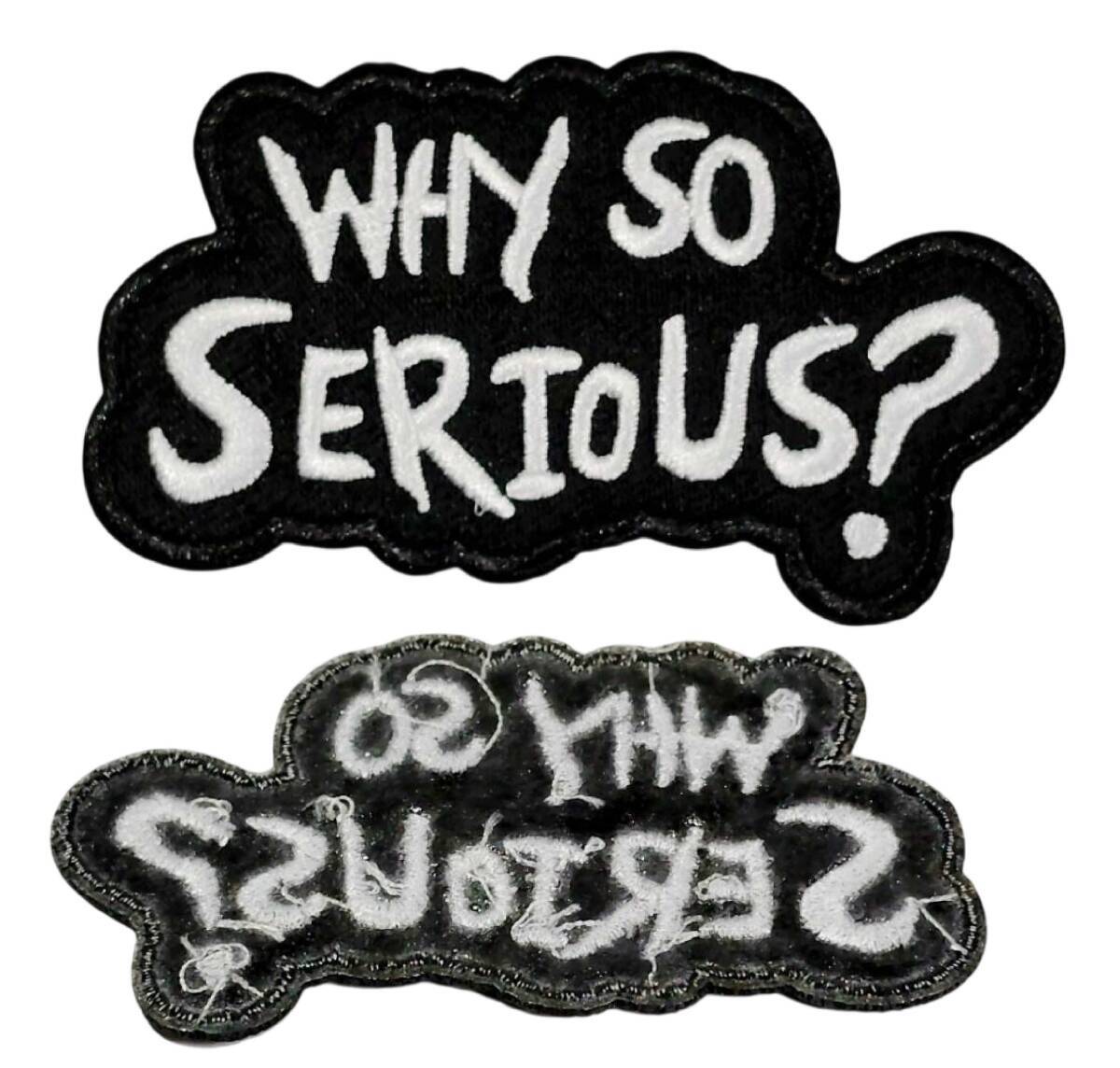 ◆同梱発送可◆「ジョーカー/WHY SO SERIOUS? ダークナイト/バットマン アイロン式 ワッペン タイプB」fire_sale 【タグ:映画】拍卖