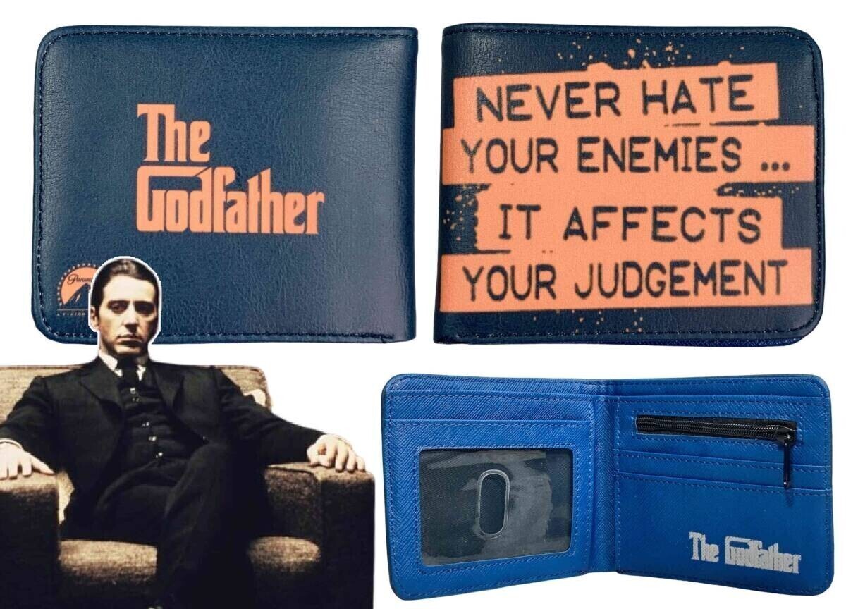 ◆同梱発送可◆「ゴッドファーザー/マイケル・コルレオーネ 財布 敵を憎むな 判断に影響する」fire_sale 【タグ:映画】拍卖