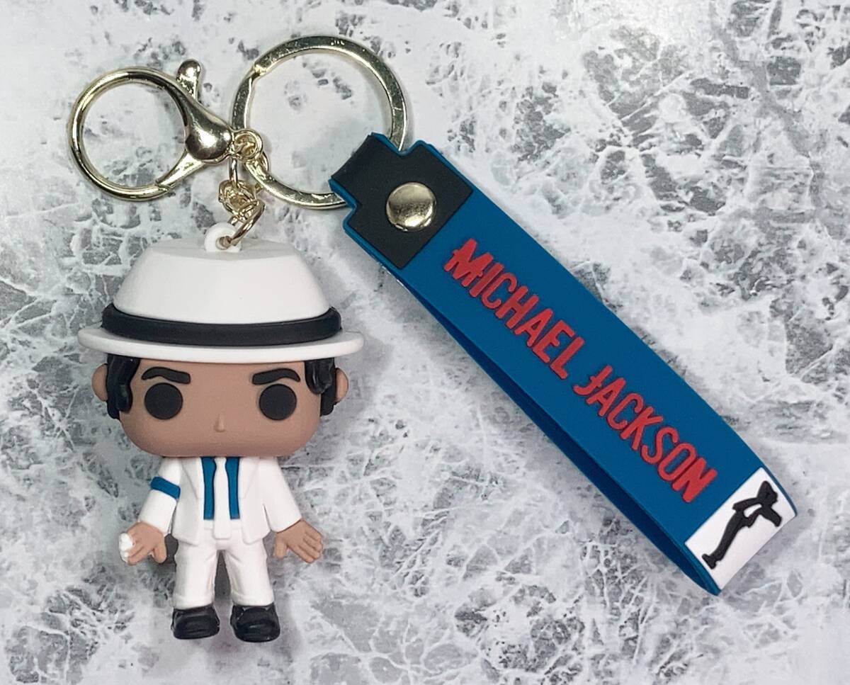 ◆同梱発送可◆「マイケル・ジャクソン マスコット キーホルダー タイプB」fire_sale 【タグ:音楽、アクセサリー】拍卖