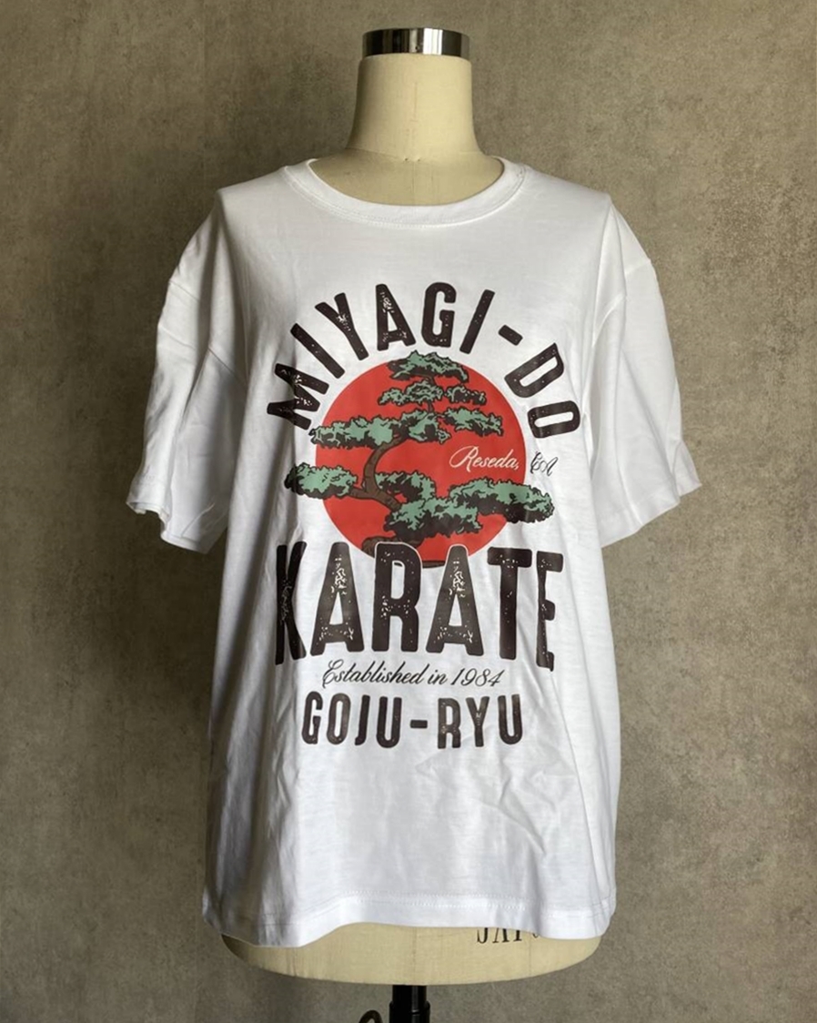 ◆同梱発送可◆「ベスト・キッド ミヤギ道空手 Tシャツ Mサイズ」fire_sale 【タグ:映画、アクセサリー】拍卖