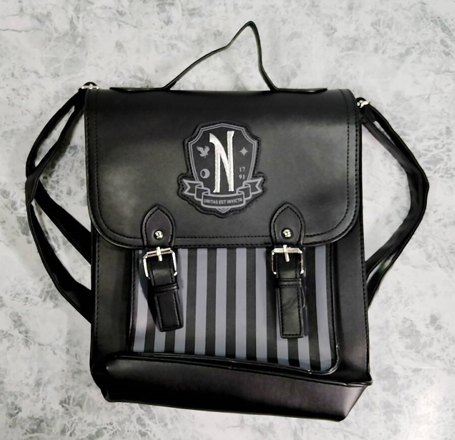 ◆同梱発送可◆「ネヴァーモア学園 ウェンズデー/アダムス・ファミリー 肩掛け/手持ち 鞄」fire_sale 【タグ:映画】拍卖