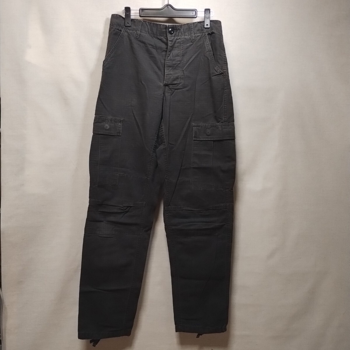 USA古着ミリタリーコンバットトラウザーメンズコットンリップストップ素材カーゴパンツW27-31 SMALL-LONG拍卖