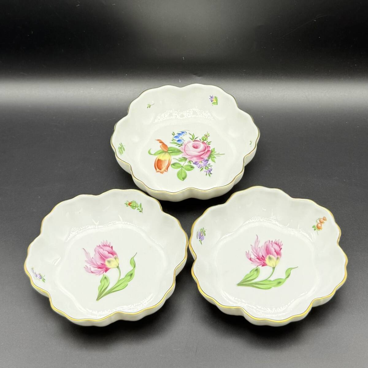 25名/A013009-20/IK9000/T113-444/【名古屋】お皿 HEREND ヘレンド 3点まとめ 7779 BT 20 I96 1点 / 7779 PDB 20 H94 2点拍卖