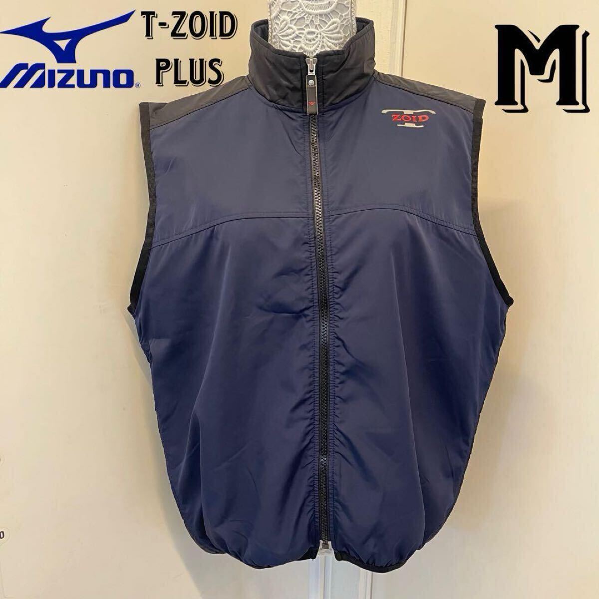 T-ZOID PLUS ティーゾイド ミズノ mizuno メンズ ゴルフベスト ネイビー・紺 Mサイズ ダウンベスト・中綿ベスト 薄手ダウン 上着拍卖