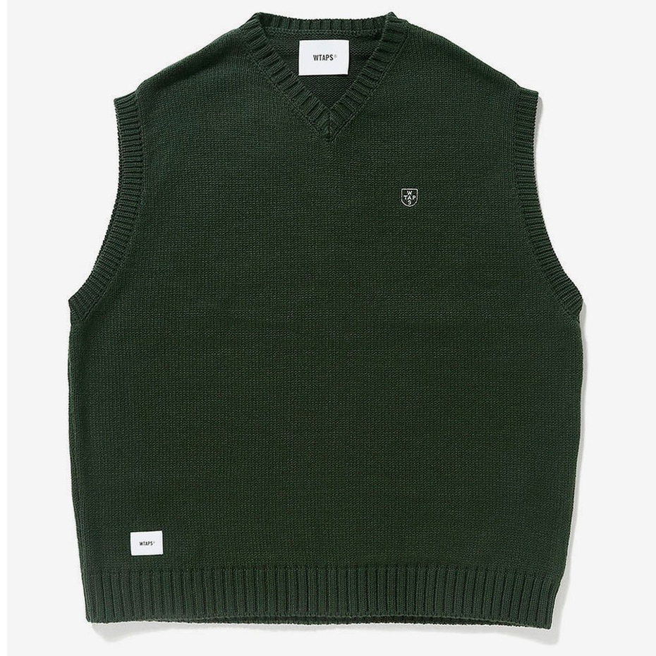 22AW WTAPS DITCH VEST ACRYLIC CRST Lサイズ アクリル ベスト Olive Drab オリーブドラブ 222MADT-KNM01 ダブルタップス 拍卖