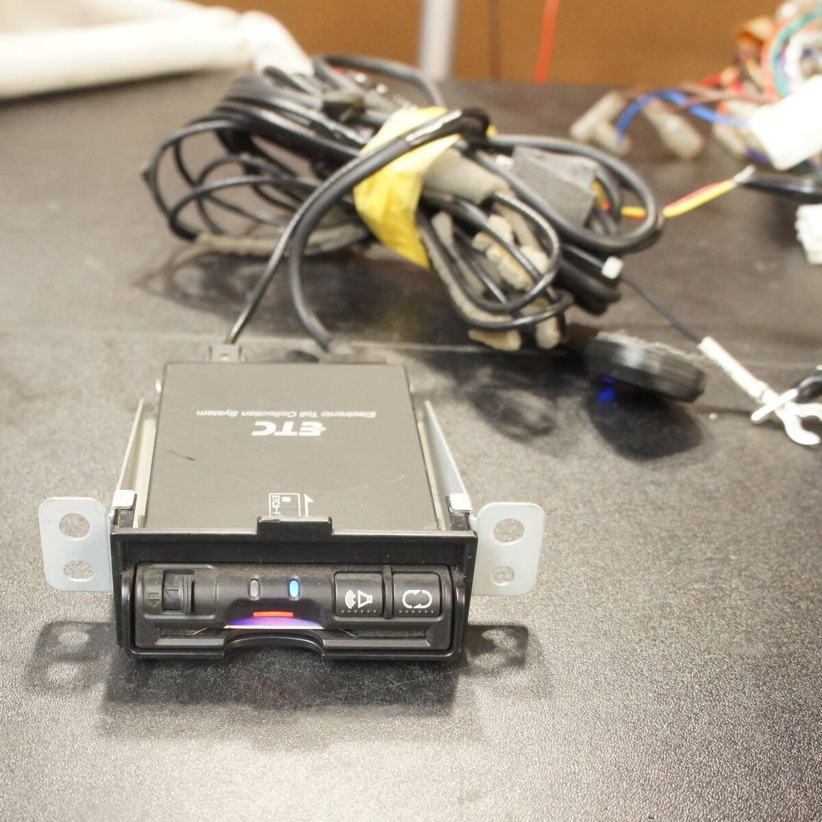 動作確認済 普通車登録 ETC CN-EN0803CT ETCアンテナ付 NC11 ティーダ外し 松下電器 national 純正 @14199s拍卖
