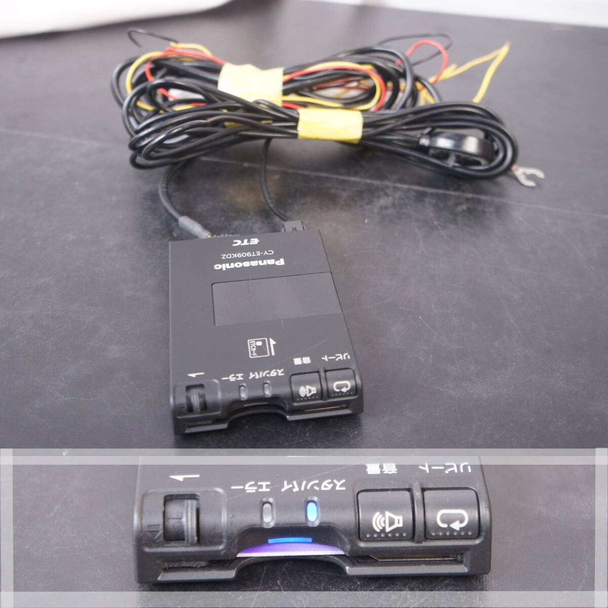 動作確認済 普通車登録 ETC CY-ET909KDZ ETCアンテナ付 BP5 レガシィ外し パナソニック @14611s拍卖