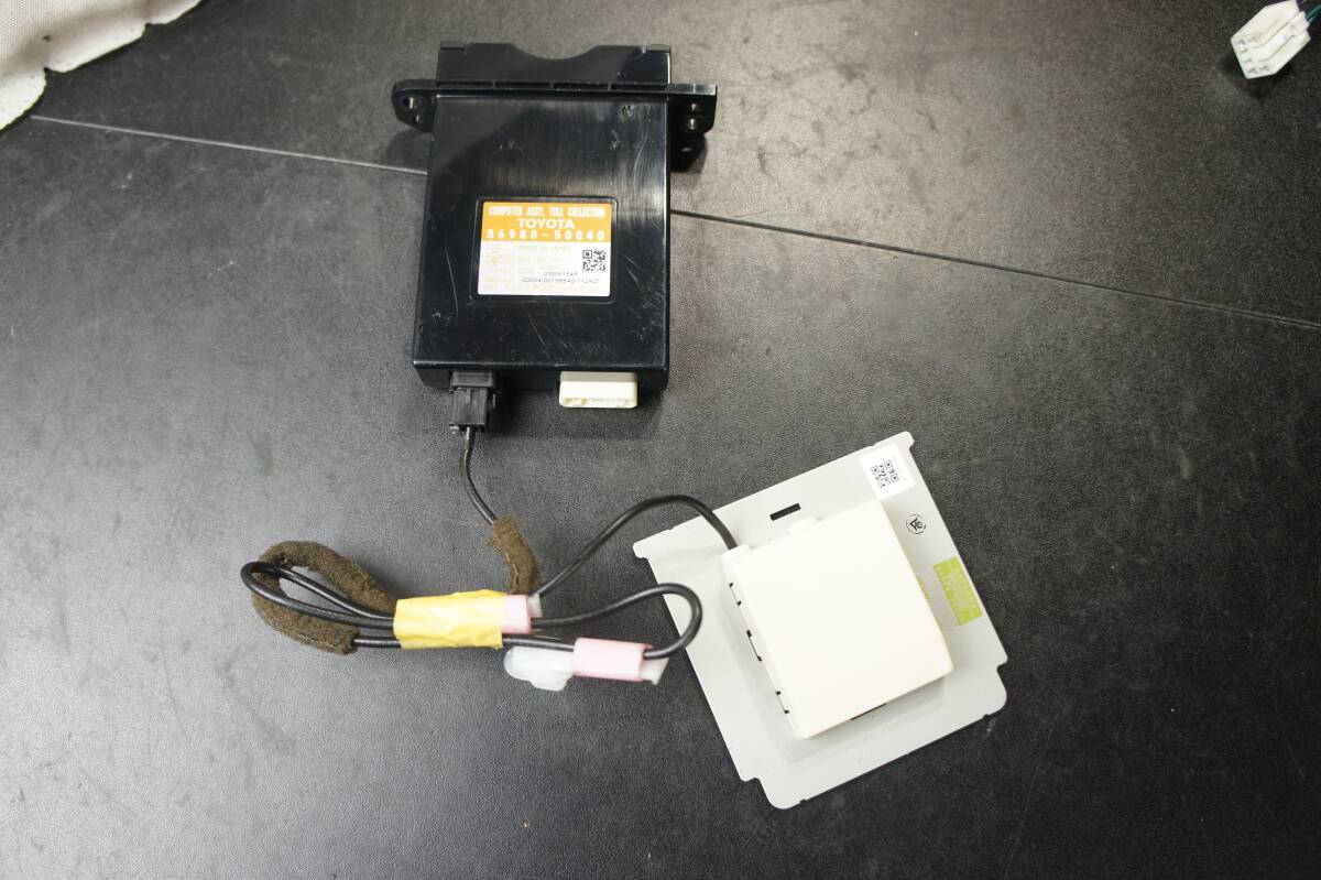 普通車登録 ETC 86980-50040 ETCアンテナ付 ACR50W エスティマ外し 電源ハーネス欠品 デンソー アンテナ分離型 86990-28040 純正 @14207s拍卖