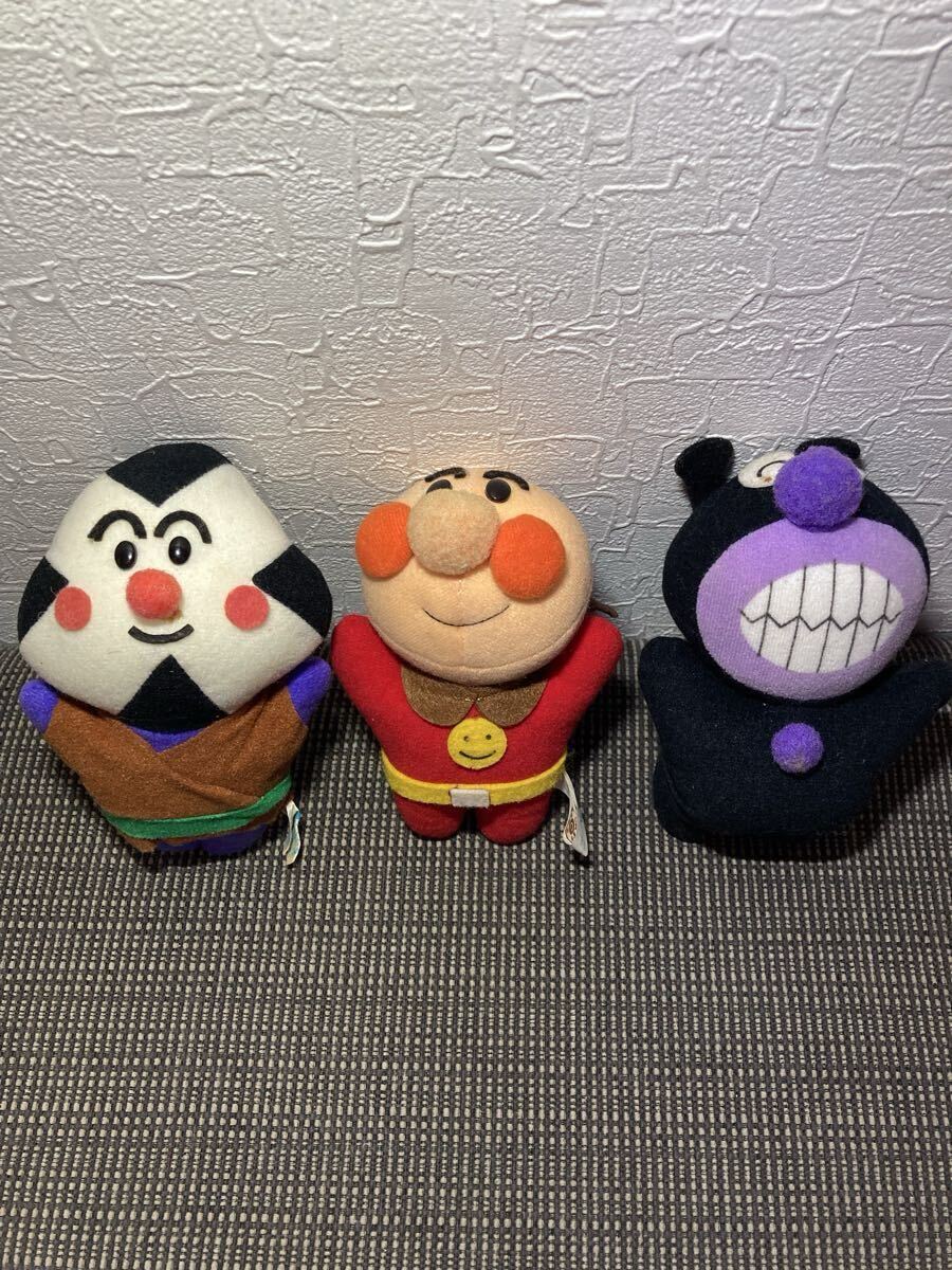 当時物 非売品 長期保管 アンパンマン ばいきんまん おむすびまん ぬいぐるみ レトロ やなせたかし 1990年製 拍卖