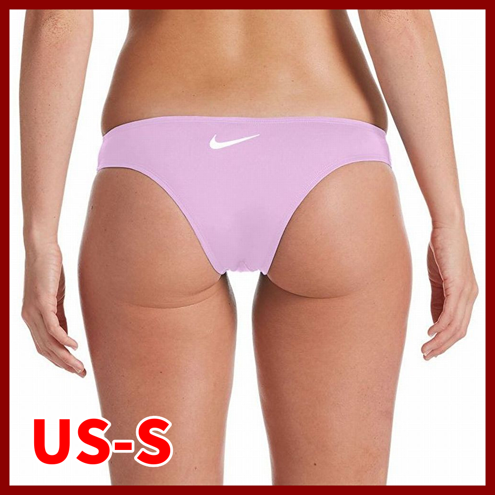 【新品 即決】 NIKE ナイキ ■ 女性用 ビーチバレー ビキニ ボトム ショーツ 水着 スイム ブルマ チーキー■ 薄赤紫 海外Sサイズ拍卖