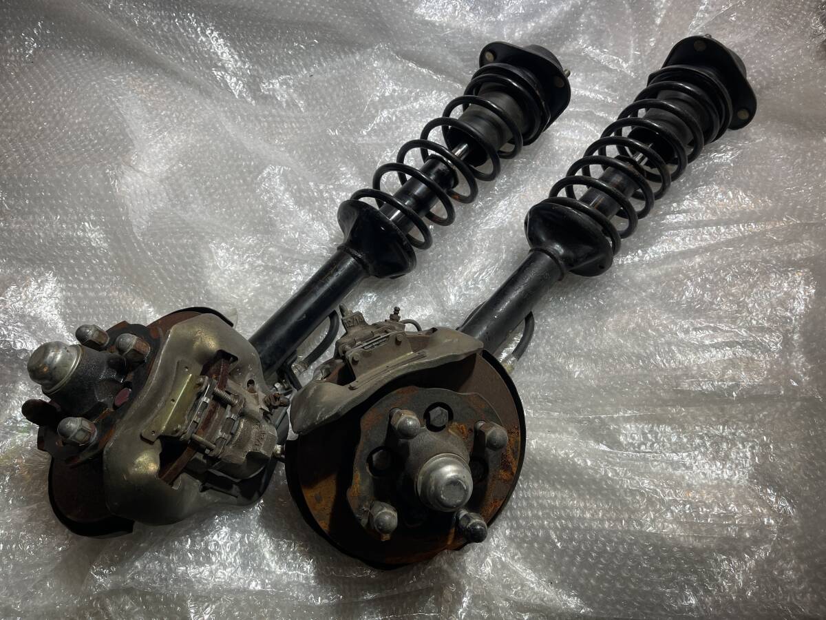 S110 シルビア 純正フロントショック&サスペンション サスキット ブレーキローター&キャリパー付 状態良好拍卖