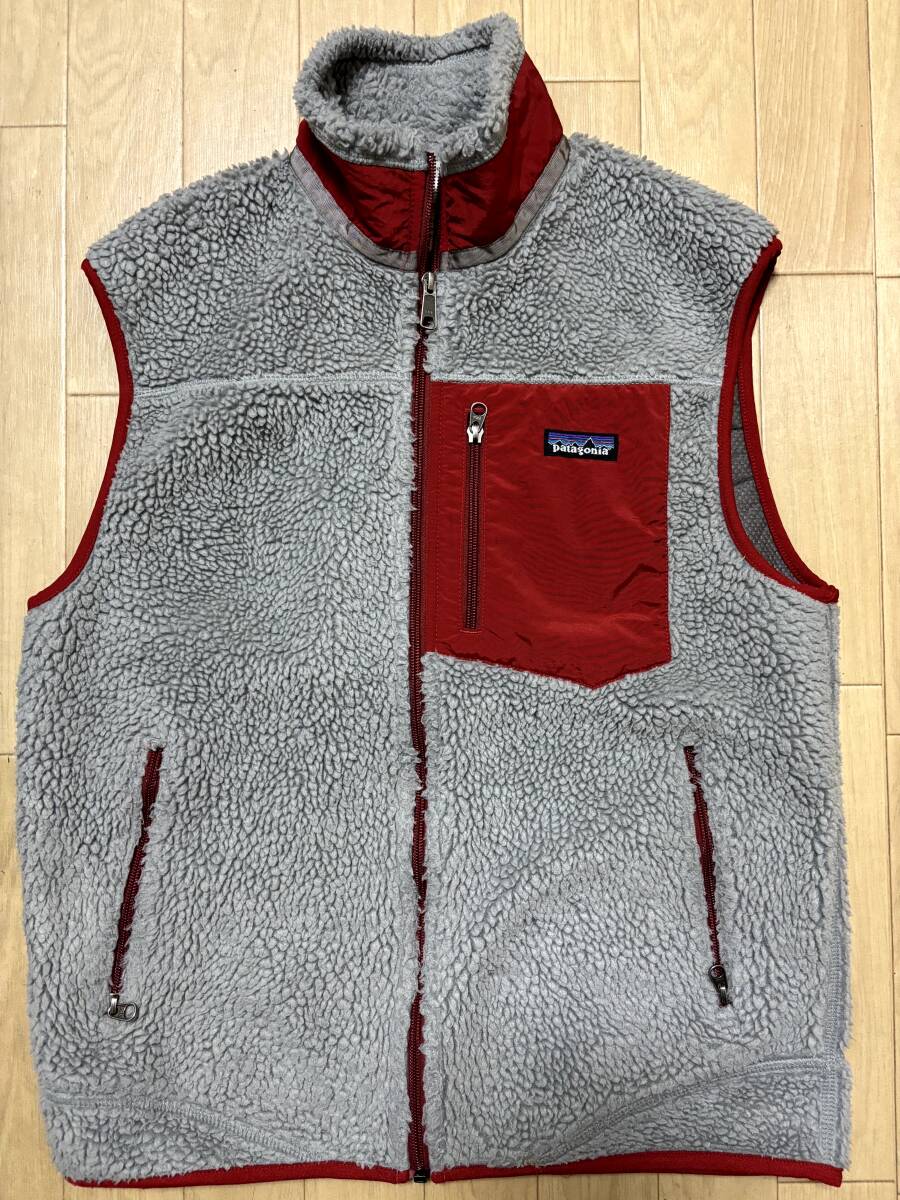 Patagonia パタゴニア RETORO-X VEST レトロX ベスト Grey Red Mサイズ拍卖