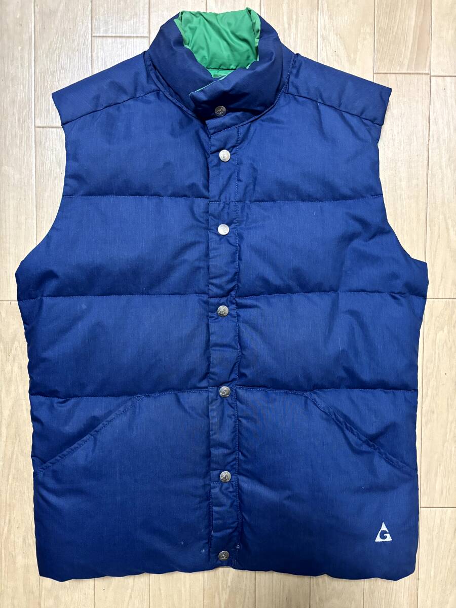 GERRY 80's ジェリー リバーシブル ダウンベスト 【MADE IN USA】 ネイビー グリーン Mサイズ相当拍卖