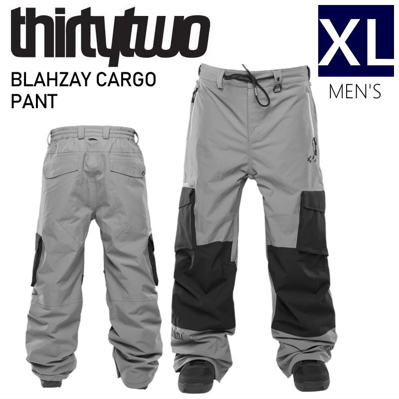 24-25 THIRTYTWO BLAHZAY CARGO PNT CHARCOAL XLサイズ メンズ スノーボード スノボウェア パンツ PANT 型落ち 日本正規品 ◎拍卖