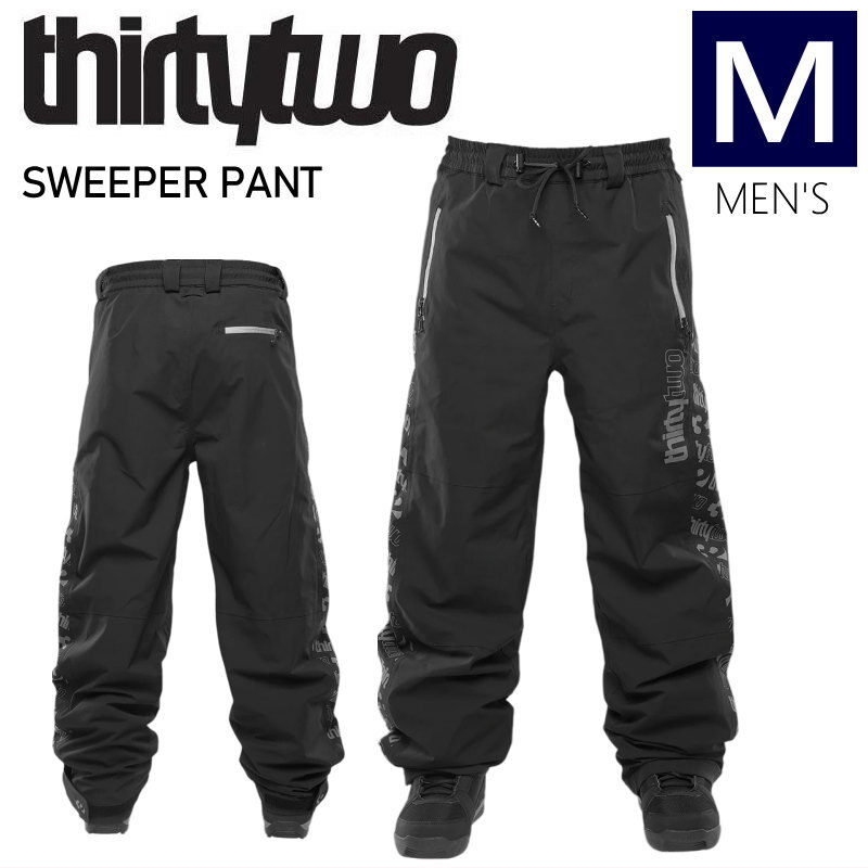 24-25 THIRTYTWO SWEEPER PNT BLACK Mサイズ メンズ スノーボード スノボウェア パンツ PANT 型落ち 日本正規品 ◎拍卖