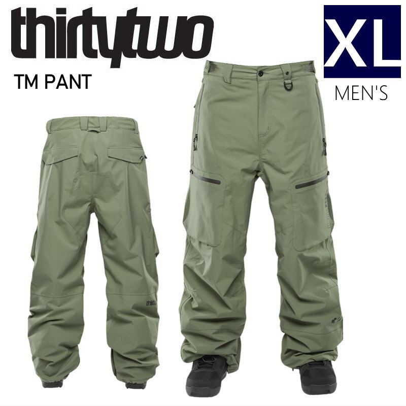 24-25 THIRTYTWO TM PNT MILITARY XLサイズ メンズ スノーボード スノボウェア パンツ PANT 型落ち 日本正規品 ◎拍卖
