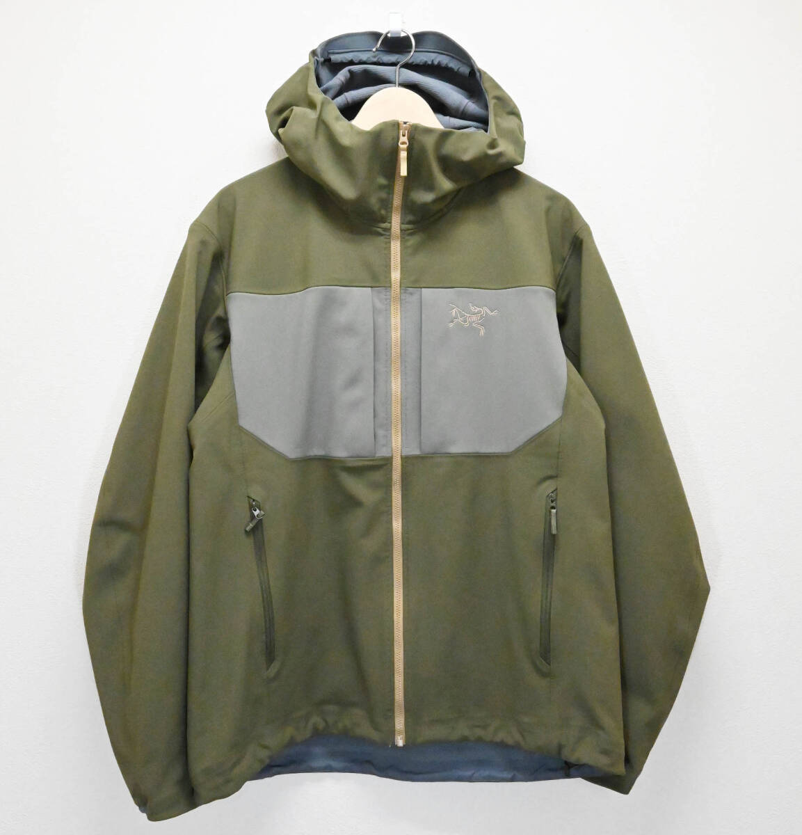 R490★良品 ARC'TERYX アークテリクス GAMMA MX HOODY ガンマ MX フーディ メンズ M カーキ マウンテンパーカー マンパ クリーニング済拍卖