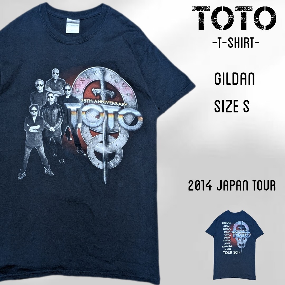 TOTO トト Tシャツ ツアーTシャツ S ブラック 2014ジャパンツアー バンドTシャツ TOUR 半袖Tシャツ拍卖