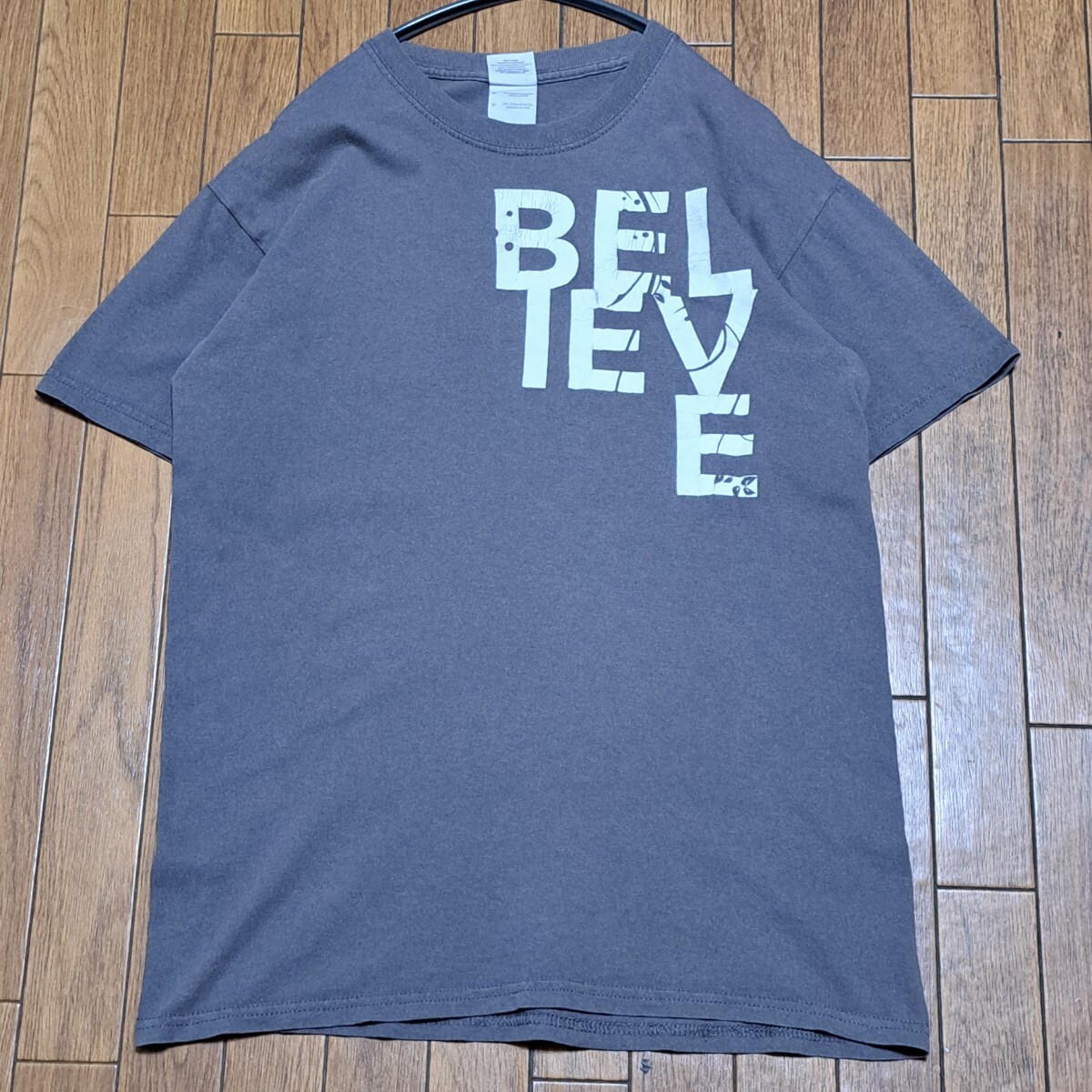 HOUGHTON COLLEGE ホートンカレッジ Tシャツ Sサイズ グレー 両面プリント 半袖Tシャツ 古着拍卖