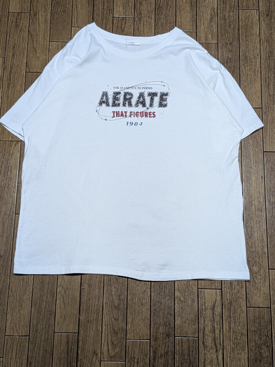 COLZA コルザ Tシャツ 半袖Tシャツ レディース LL XL ホワイト拍卖