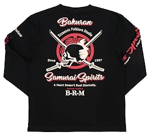 爆裂爛漫娘/サムライスピリッツ/ロンT/黒/XL/RMLT-286/エフ商会/テッドマン/カミナリモータース拍卖