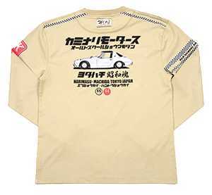 カミナリモータース/ヨタハチ/ロンT/ベージュ/XXL/kmlt-197/エフ商会/テッドマン拍卖