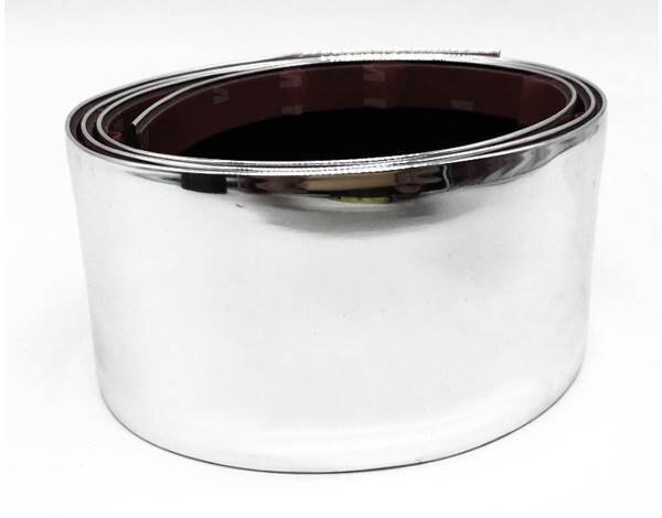 送料0円 メッキ スカッフプレート ステップガード 長さ 2.5m 幅 5cm シール ステッカー 保護 サイド リア 内装 外装 汎用 マルチモール拍卖