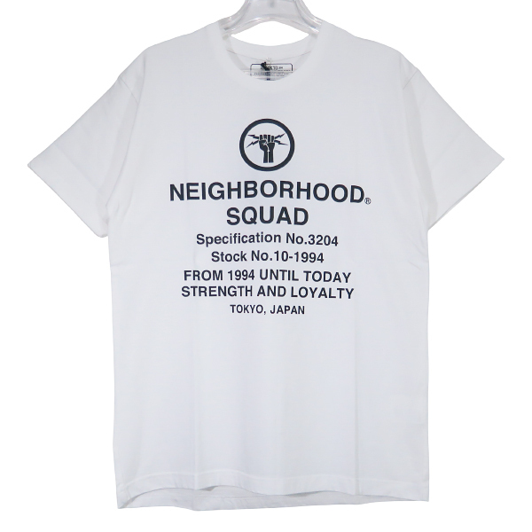 NEIGHBORHOOD ネイバーフッド 19SS SQD/C-TEE.SS クルーネック ショートスリーブ Tシャツ ホワイト カットソー サイズMトソー Octz拍卖