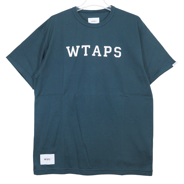 WTAPS ダブルタップス 22SS ACADEMY/SS/COPO アカデミー ショートスリーブ コットン ポリエステル Tシャツ 半袖 ネイビーサイズ01 Octz拍卖
