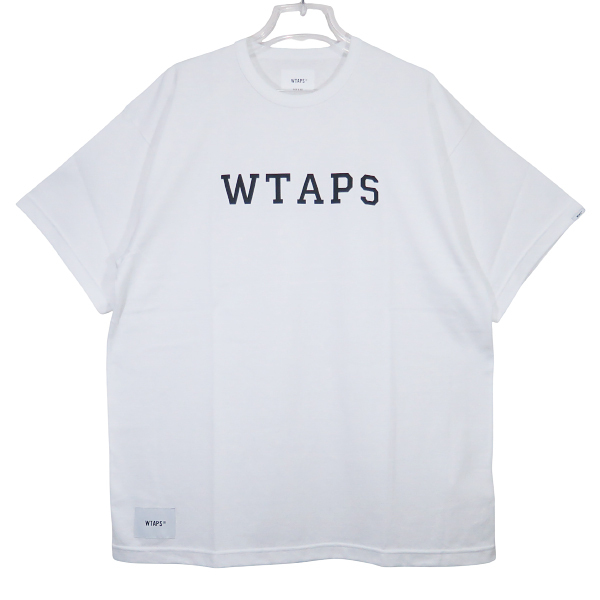 WTAPS ダブルタップス 25SS ACADEMY 01/SS/CTPL アカデミー ショートスリーブ カレッジ Tシャツ ホワイト カットソー 半袖 Octz拍卖