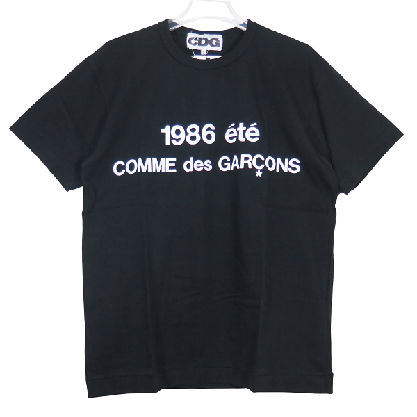 CDG シーディージー 1986 ete TEE SZ-T028 AD2025 ショートスリーブ Tシャツ クルーネック カットソー 半袖 ブラック サイズL Octz拍卖