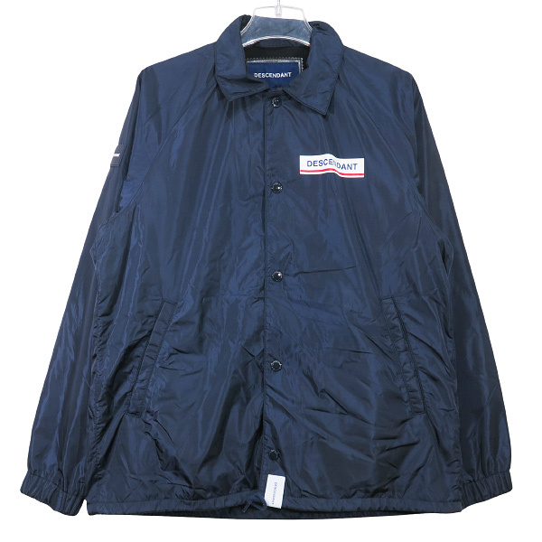 DESCENDANT ディセンダント 20SS PE NYLON JACKET 201BRDS-JKM03 ナイロン コーチ ジャケット ネイビー アウター サイズ1 Octk拍卖