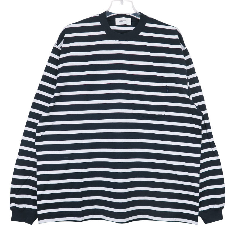 everyone エブリワン HIGH-GAUGE COTTON BORDER LONG SLEEVE TEE SHIRT ハイゲージ コットン ボーダー ロングスリーブ Tシャツ ロンT Octk拍卖