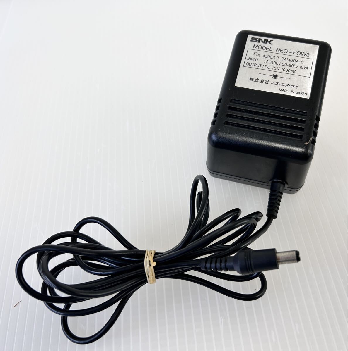 エスエヌケイ/SNK NEOGEO ネオジオ 純正品ACアダプター (NEO-POW3) DC10V/1000mA ゲーム/電源ケーブル テスターで出力確認済み G拍卖