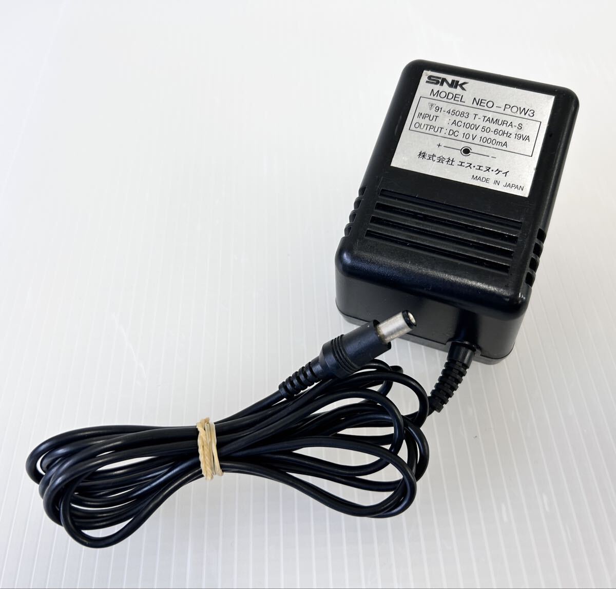 エスエヌケイ/SNK NEOGEO ネオジオ 純正品ACアダプター (NEO-POW3) DC10V/1000mA ゲーム/電源ケーブル テスターで出力確認済み B拍卖