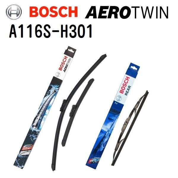 BOSCH ボッシュ エアロワイパーブレード A116S H301 ルノー ルーテシア 左ハンドル 600/400mm 300mm 3397007116 3397004629拍卖