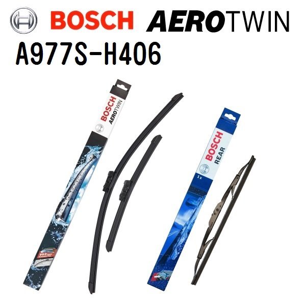 BOSCH ボッシュ エアロワイパーブレード A977S H406 プジョー 207 A7 左ハンドル 650/425mm 400mm 3397118977 3397011134拍卖