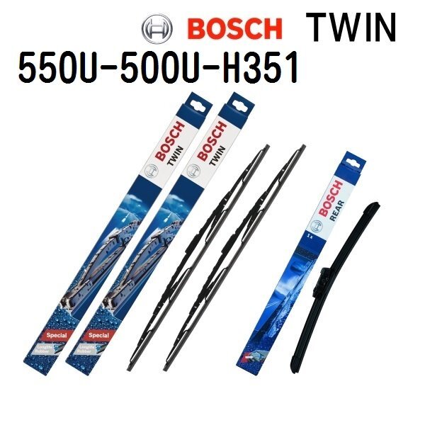 BOSCH ボッシュ TWIN ツイン 輸入車用ワイパーブレード フロント用リア用 BMW X 3 E 83 550mm 500mm 350mm 550U 500U H351拍卖