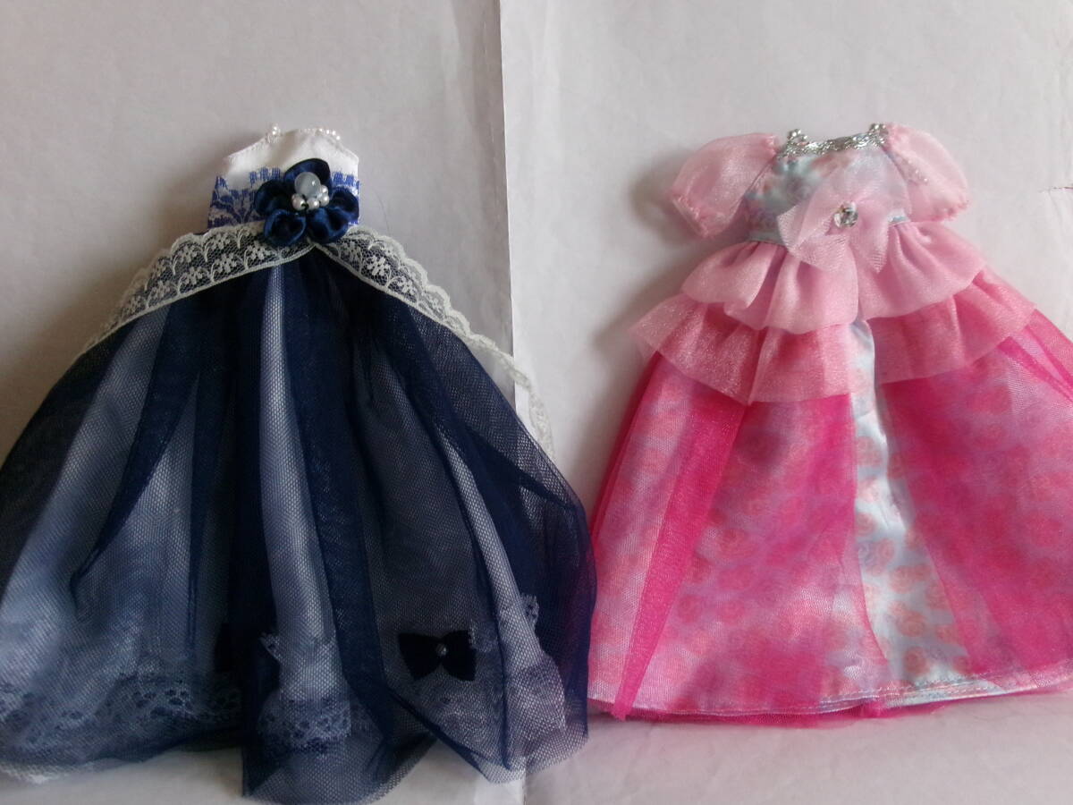 リカちゃん人形 ドレス お姫様 プリンセスドレス ピンク、ブルー 2点セット拍卖