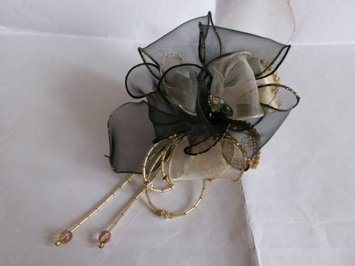 未使用品 コサージュ 花形 ブローチ拍卖