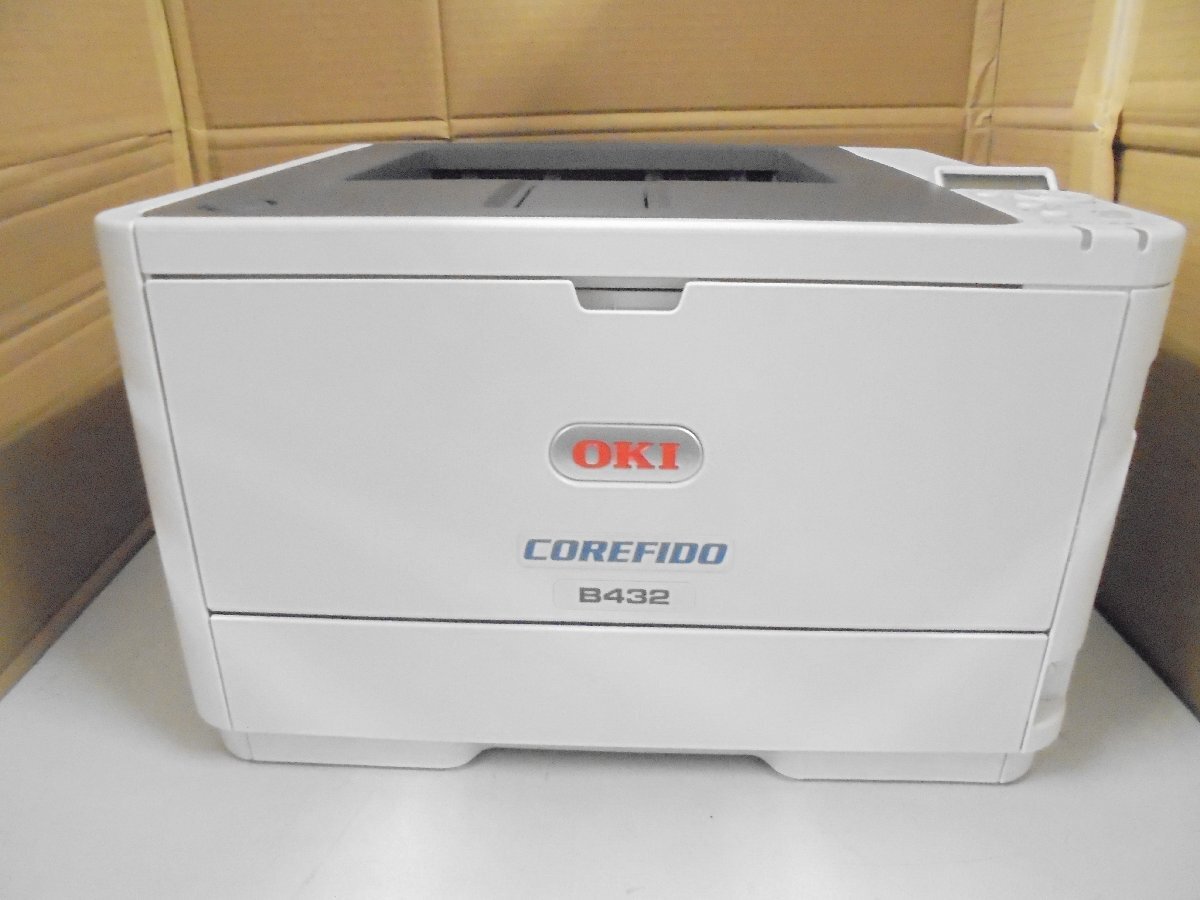 ◎中古レーザープリンタ【OKI B432dnw】WIFI(無線LAN)機能付き トナー/ドラムなし◎2510031拍卖
