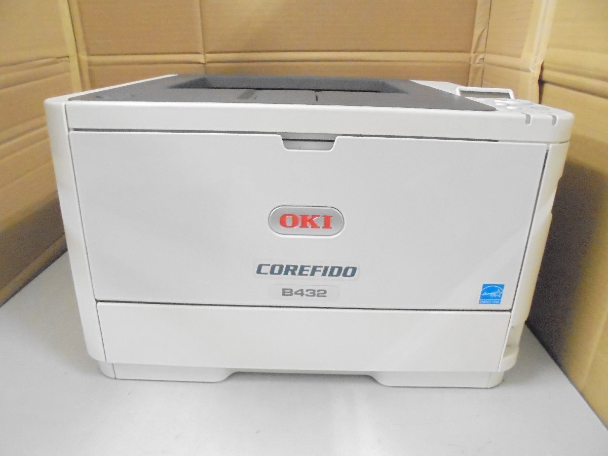 ◎中古レーザープリンタ【OKI B432dnw】WIFI(無線LAN)機能付き トナー/ドラムなし◎2510171拍卖